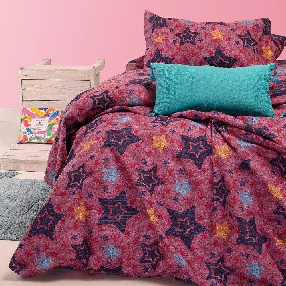 Μαξιλαροθήκες Παιδικές Asterio (Σετ 2τμχ) Dusty Pink Melinen 53x72 100% Cotton Flannel