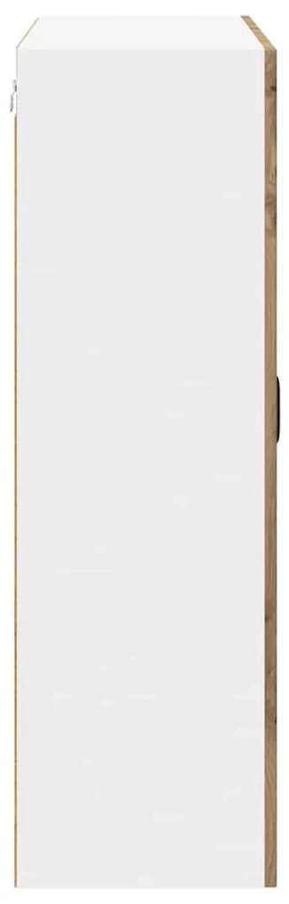 vidaXL Κρεμαστό ντουλάπι κουζίνας Artisan Oak 80 x 31 x 100 εκ.