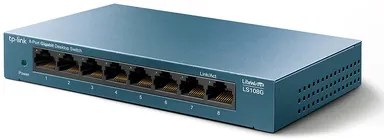 TP-LINK Desktop Switch LS108G, 8-port 10/100/1000Mbps, Ver. 1.0