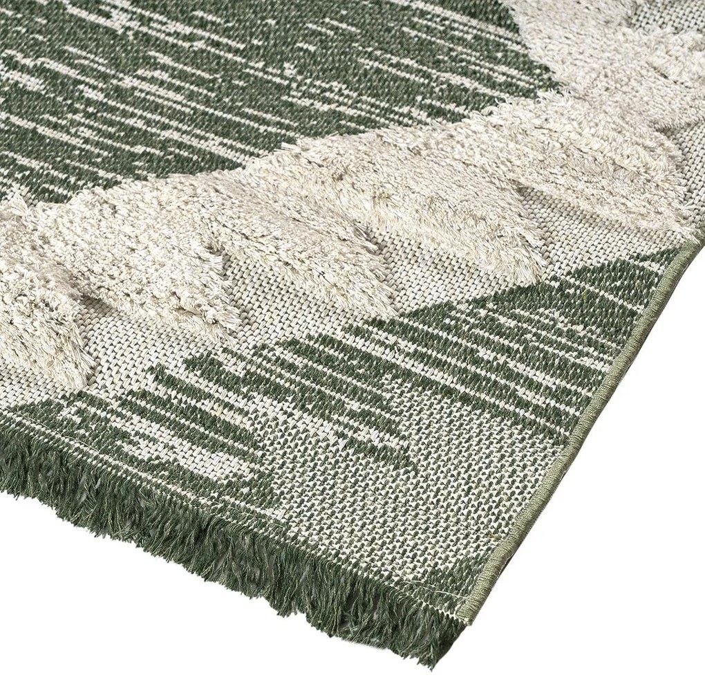 Χαλί βαμβακερό Morocotton 9237 Πράσινο 150x220      Beauty Home