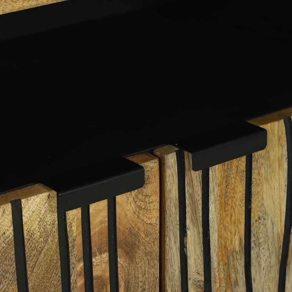 vidaXL Πλαϊνό Γραφείο Καφέ 60 x 33 x 75 cm Μασίφ ξύλο μάνγκο