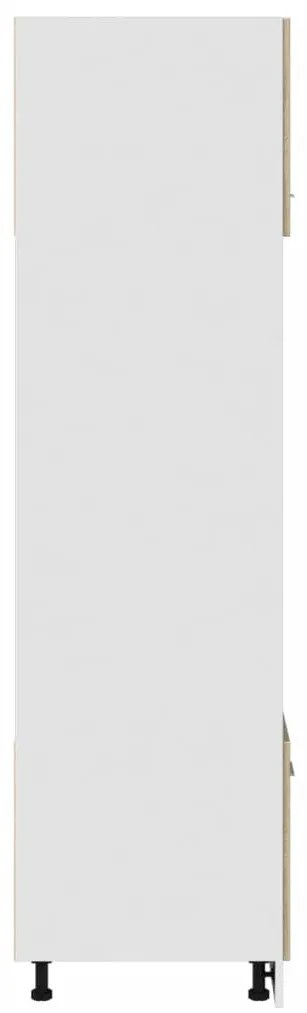 vidaXL Ντουλάπι για Φούρνο Μικροκυμάτων Lyon Sonoma Δρυς 60x57x207 εκ.