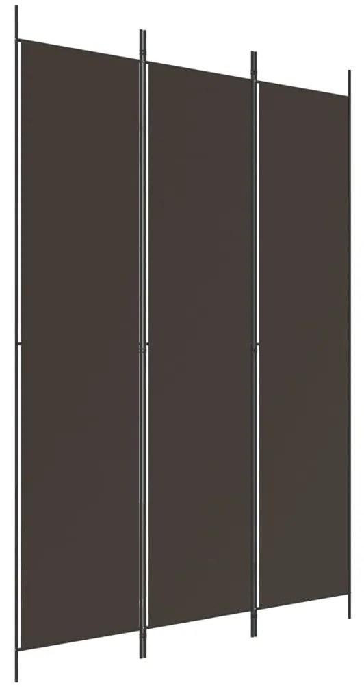 vidaXL Διαχωριστικό Δωματίου με 6 Πάνελ Καφέ 150x220 εκ. από Ύφασμα