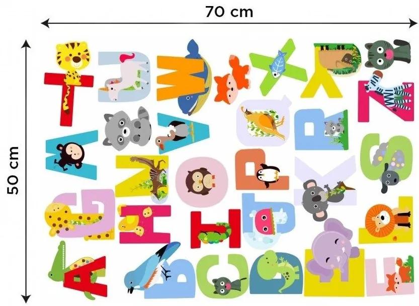Διακοσμητικά αυτοκόλλητα τοίχου αλφάβητο - 50x70