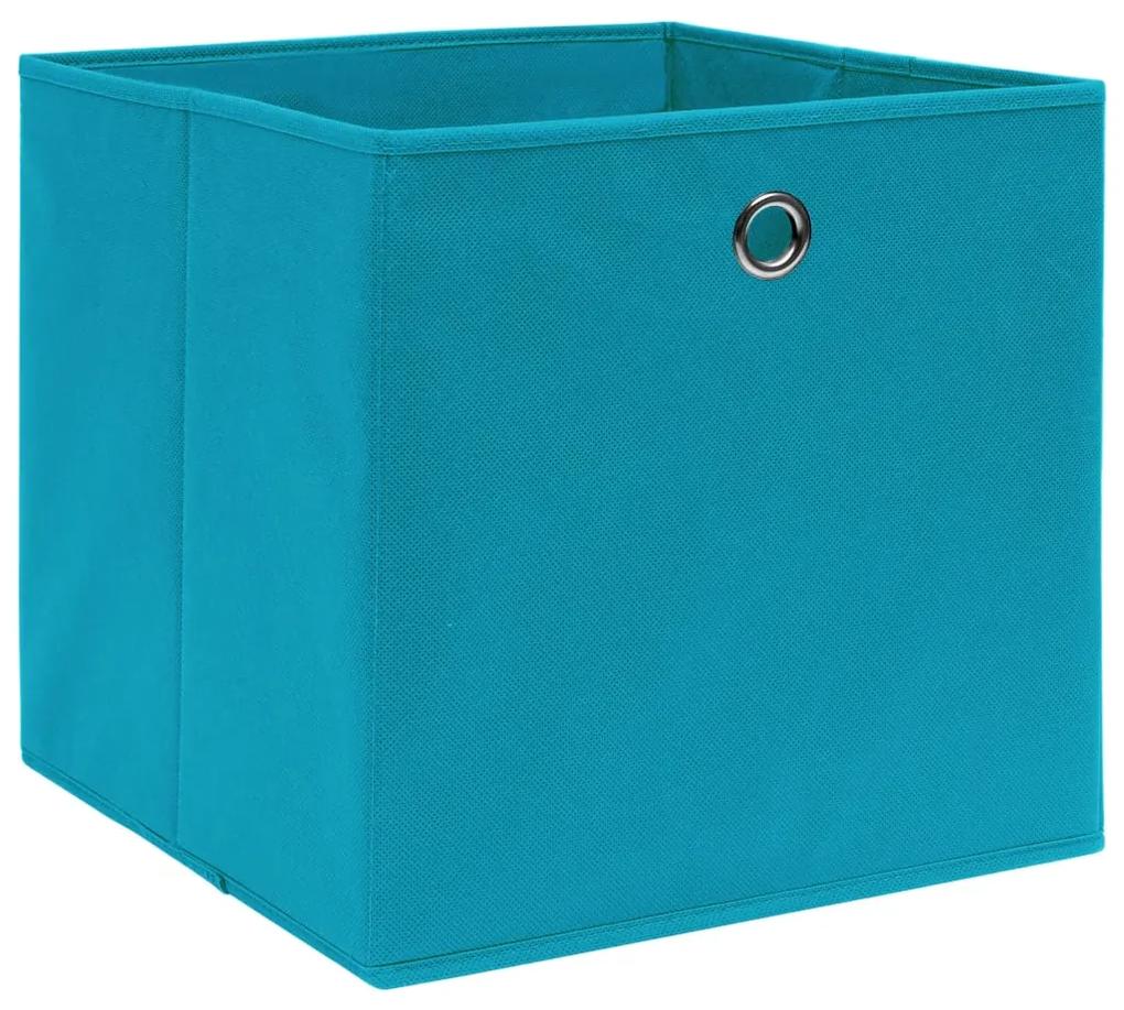 vidaXL Κουτιά Αποθήκευσης 4 τεμ. Γαλάζια 32 x 32 x 32 εκ. Υφασμάτινα