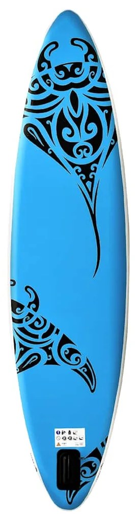 vidaXL Σανίδα SUP Φουσκωτή Σετ Μπλε 305 x 76 x 15 εκ.
