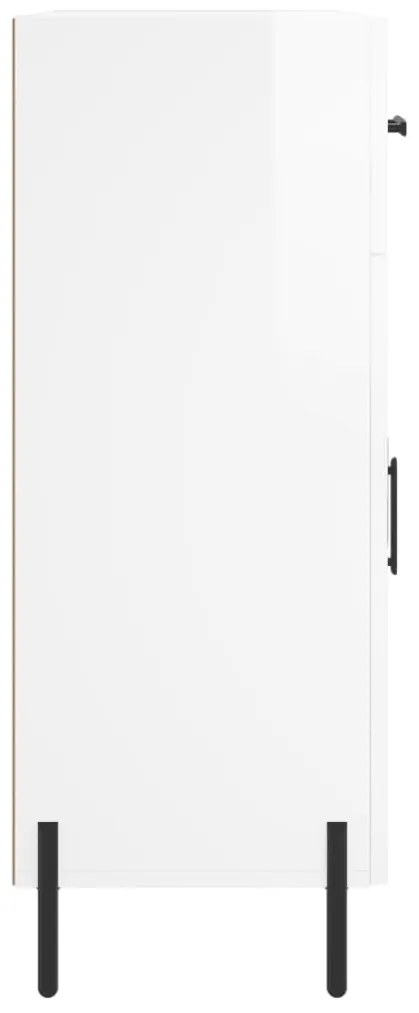vidaXL Ντουλάπι Γυαλιστερό Λευκό 69,5x34x90 εκ. Επεξεργασμένο Ξύλο