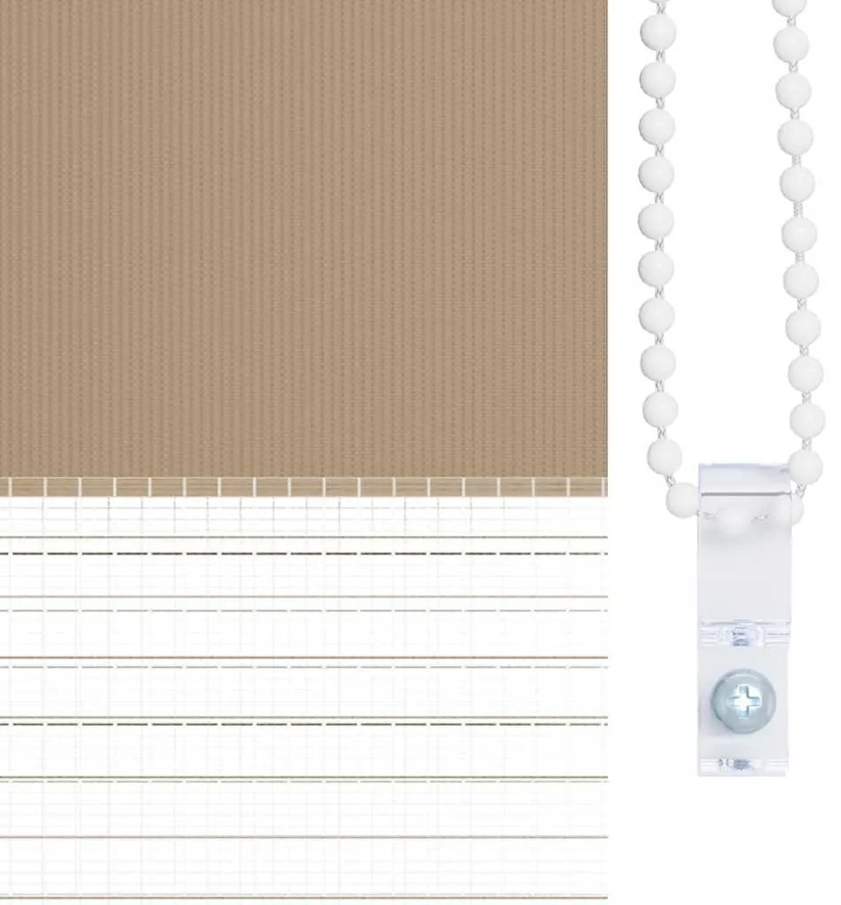 Ζέβρα τυφλή 105x150 cm Πλάτος υφάσματος 100,9 εκ. Πολυεστέρας - Καφέ