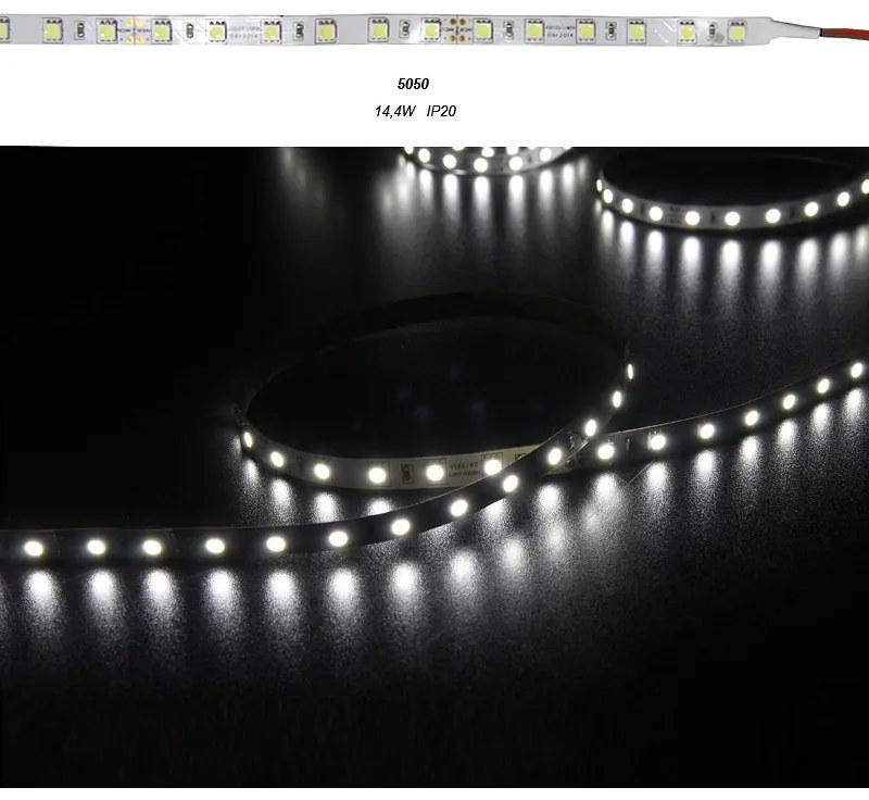 Adeleq Ταινία Led Superbright 5 Μέτρα 24Vdc 14.4W Και 60 Led Ανά Μέτρο Ip20 Ψυχρό 30-36246010