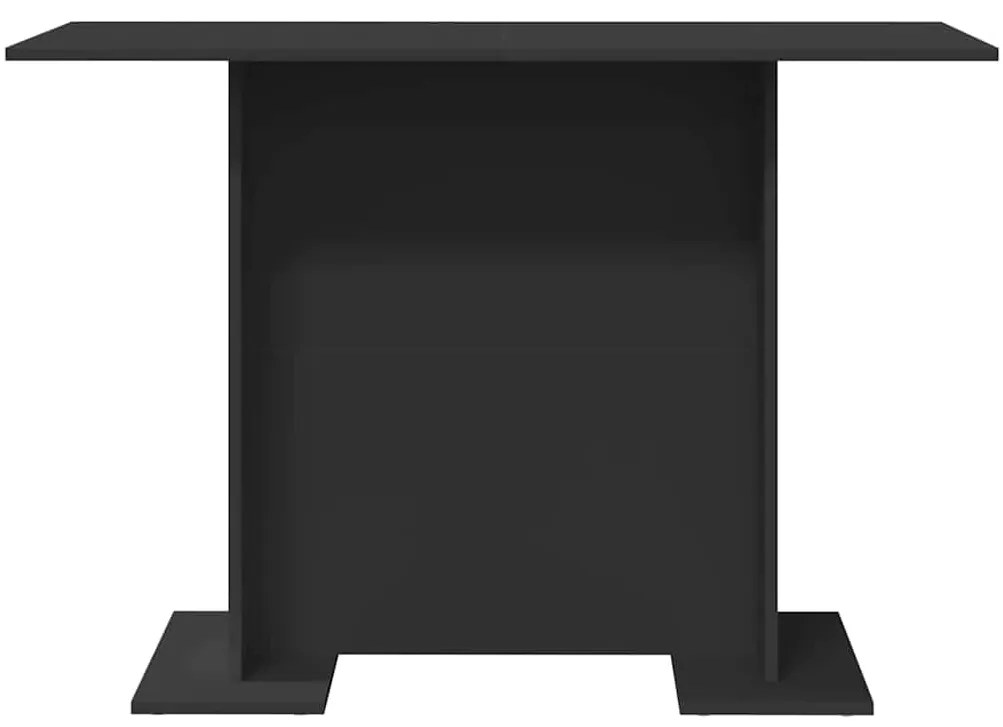 vidaXL Τραπεζαρία Μαύρο 110 x 60 x 75 cm Επεξεργασμένο ξύλο