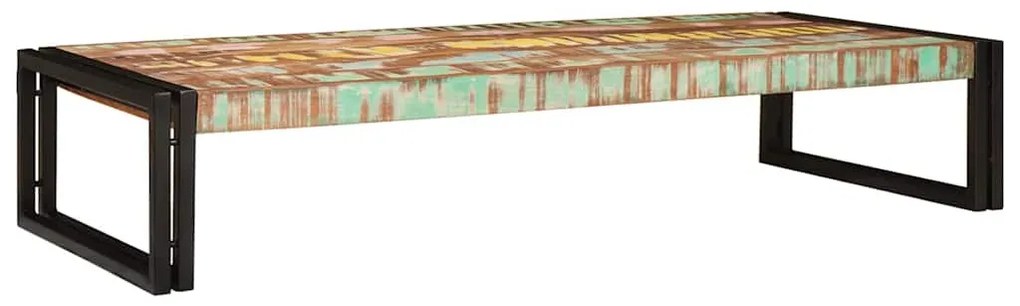 vidaXL Ράφι μπάνιου 120 x 50 x 23 εκ. Στερεό ξύλο μάγκο, σίδηρος