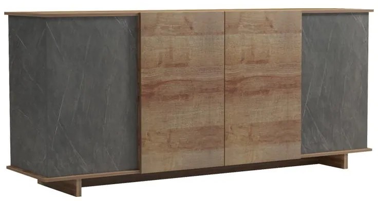 Μπουφές Zafore σε oak - καφέ antique απόχρωση 180x45x80εκ 180x45x80 εκ.