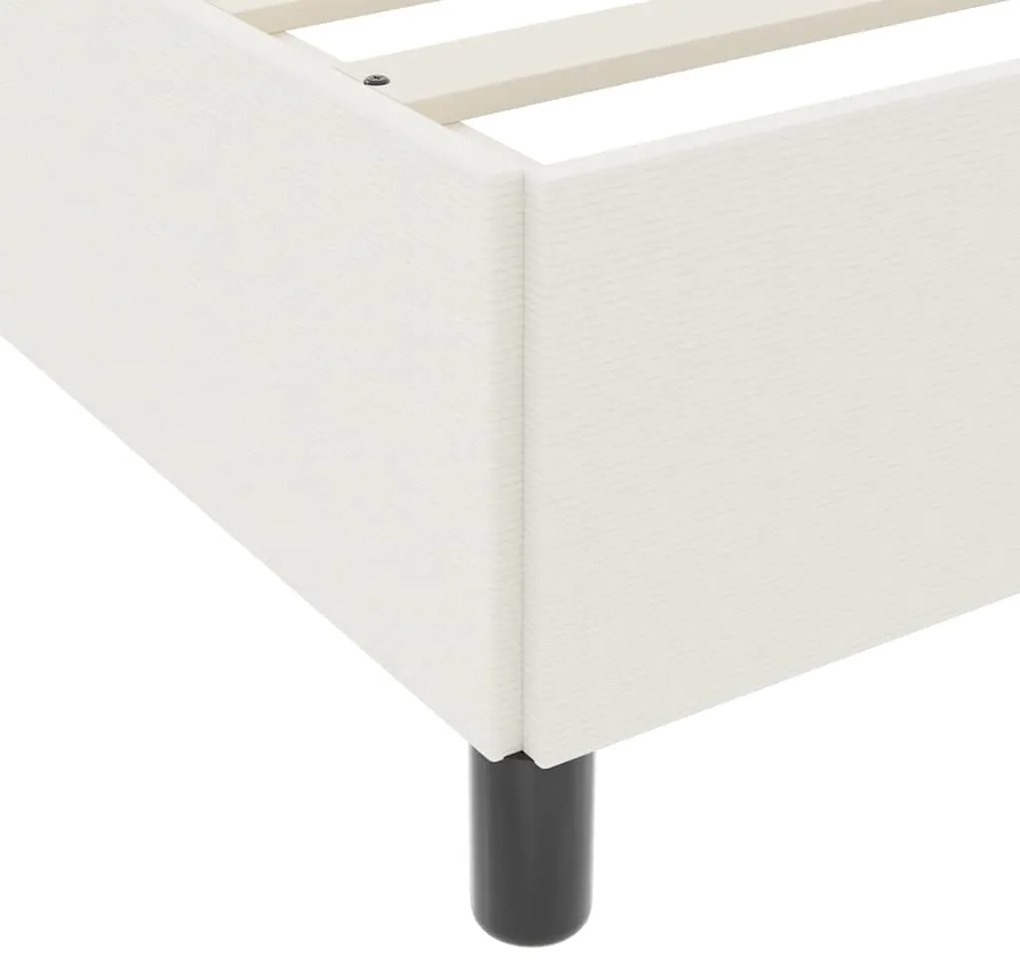 vidaXL Σκελετός Κρεβατιού Κρεμ 180 x 200 cm Βελούδο