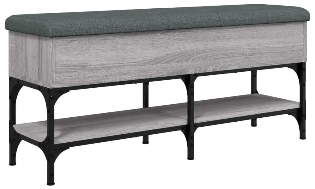 vidaXL Παπουτσοθήκη Γκρι Sonoma 102x32x45εκ. από Επεξεργασμένο Ξύλο