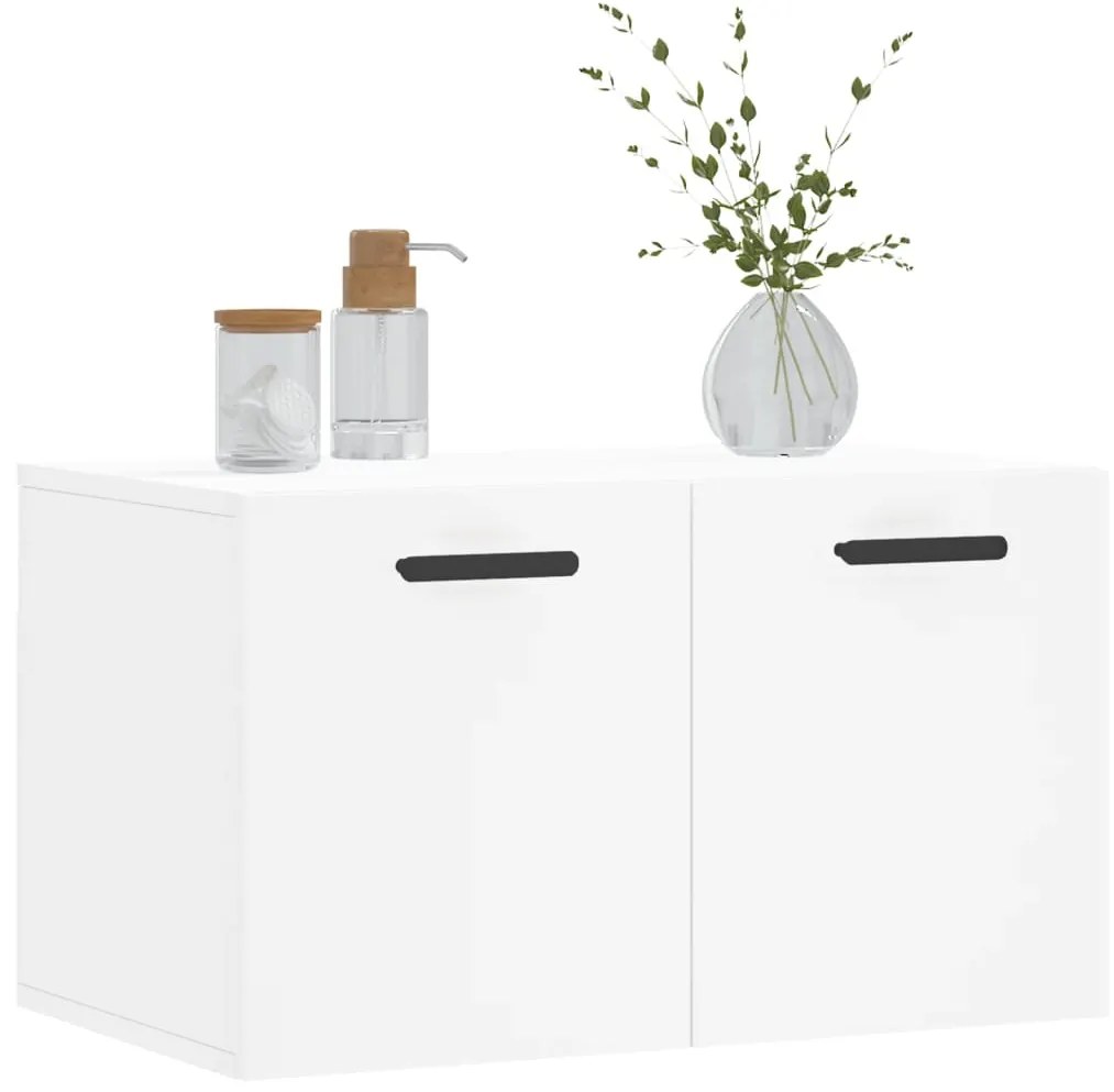 vidaXL Ντουλάπι Τοίχου Λευκό 60 x 36,5 x 35 εκ. από Επεξεργασμένο Ξύλο