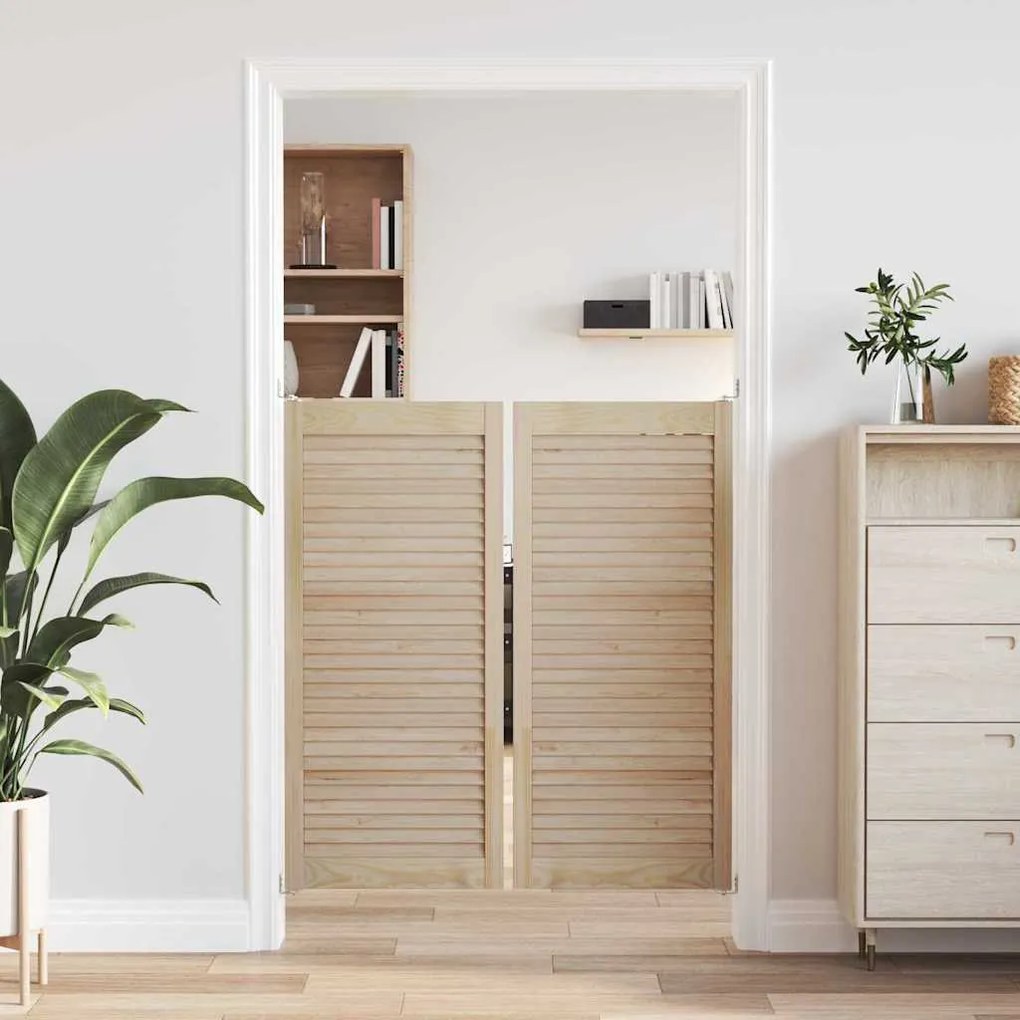 vidaXL Πόρτα Ντουλάπας με πόρτα 2 pcs Φυσικό 140.5 x 2 x 59.5 εκ