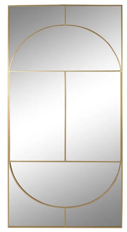 Τοίχο καθρέφτη Home ESPRIT Χρυσό 90 x 2 x 180 cm