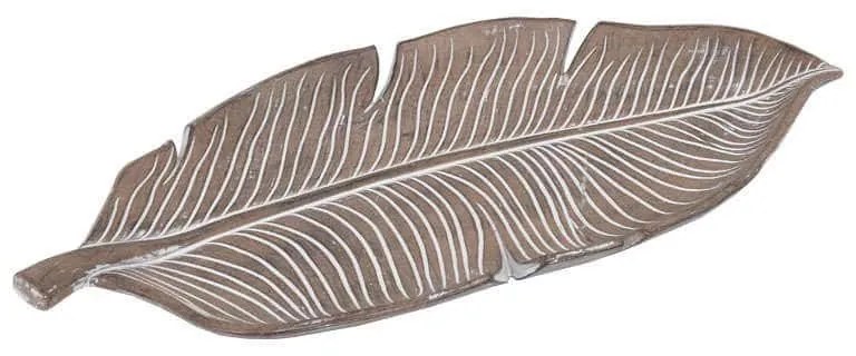 Πιατέλα Διακοσμητική Banana Leaf 1-272-00-086 25x11x3cm Silver Etiquette Polyresin