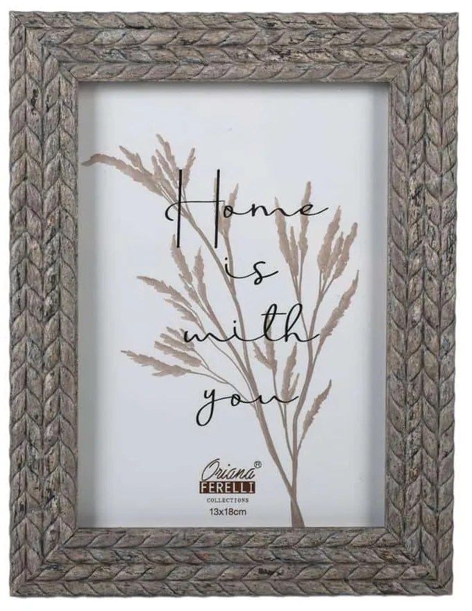 Κορνίζα 15x20cm ΣΥΝΘΕΤΙΚΗ 78959-GREY - Oriana Ferelli®