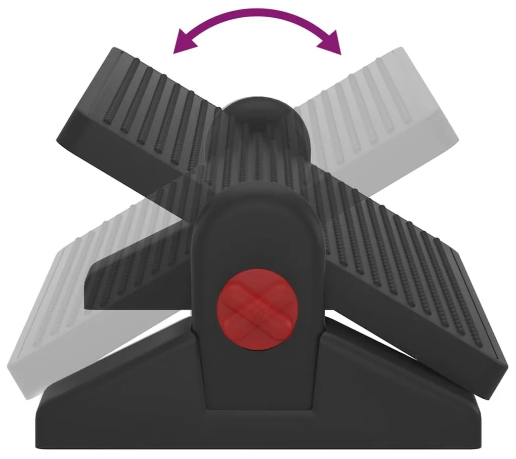 vidaXL Υποπόδιο Μαύρο 50 x 30,5 x 17 εκ.