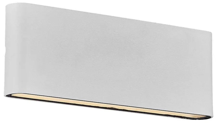 Φωτιστικό Τοίχου Kinver 26 2118181001 26x9cm Led 990Lm 10W 3000K IP54 White Nordlux Aluminium, Glass