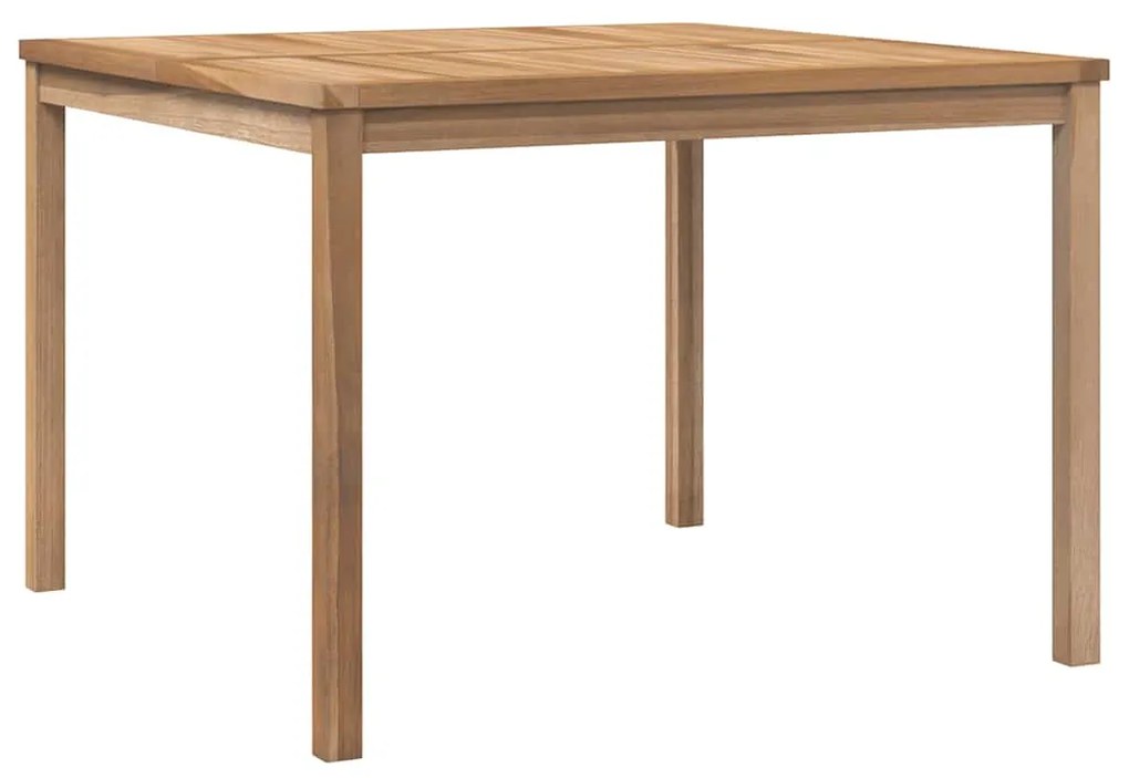 vidaXL Τραπεζαρία Κήπου 110 x 110 x 77 εκ. από Μασίφ Ξύλο Teak