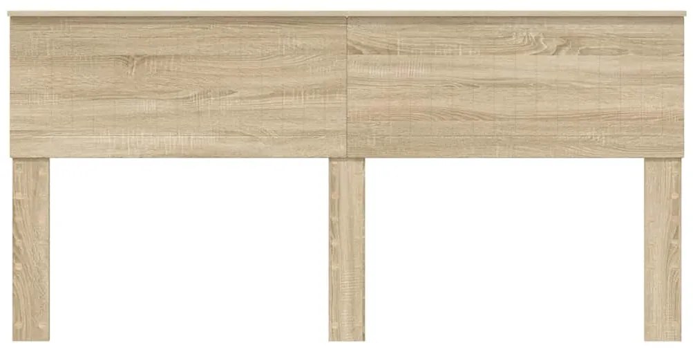 vidaXL Κεφαλάρι με κεφαλάρι Δρύς Sonoma 180 cm Επεξεργασμένο ξύλο