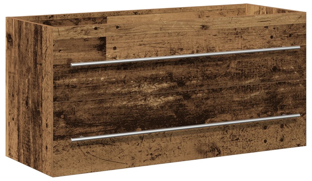 vidaXL Ντουλάπι μπανιέρας Παλιό Ξύλο 100x38,5x48 εκ. Κατασκευασμένο από Ξύλο