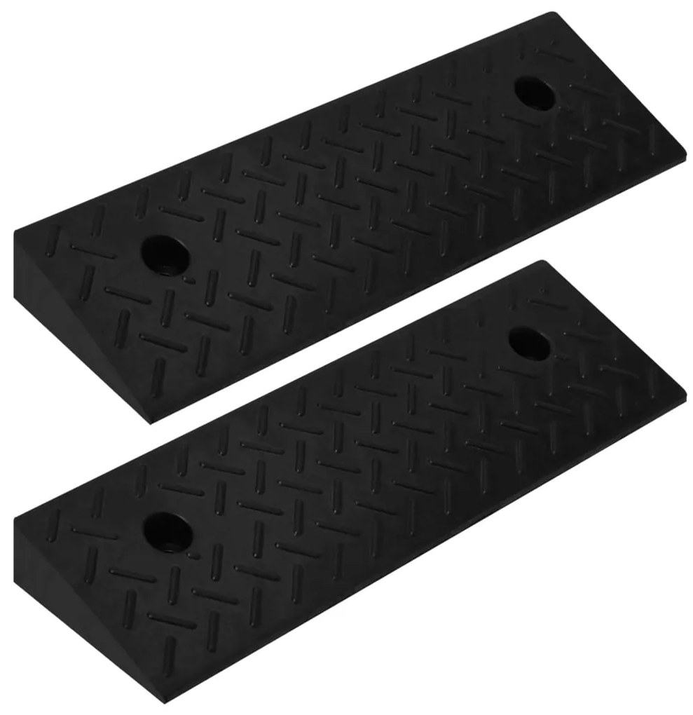 vidaXL Ράμπες Πεζοδρομίου 2 τεμ. 50 x 17,5 x 5 εκ. από Καουτσούκ