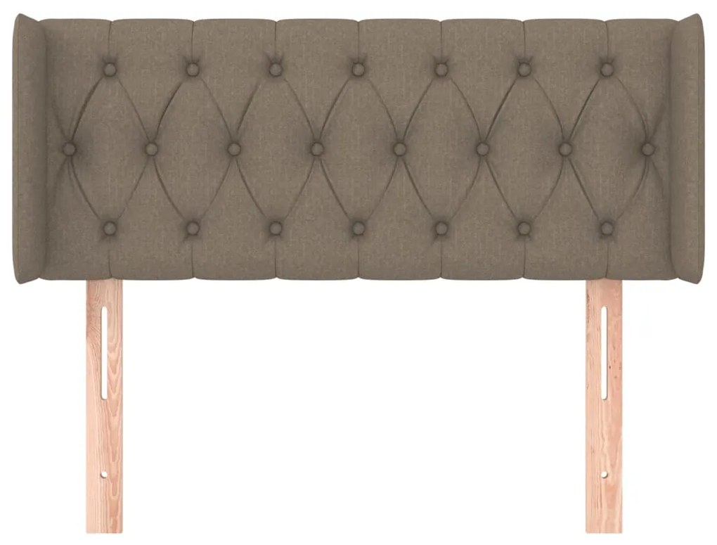 vidaXL Κεφαλάρι με Πτερύγια Taupe 103x16x78/88 εκ. Υφασμάτινο