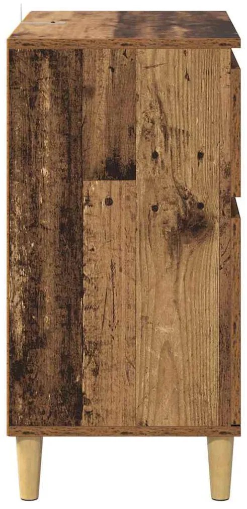 vidaXL Πλαϊνό γραφείο Παλιό Ξύλο 60 x 35 x 70 cm Επεξεργασμένο ξύλο