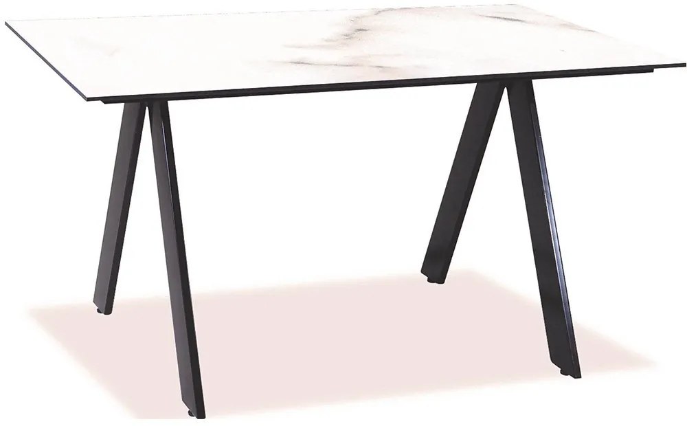 Τραπέζι Παραλ/μο Αλουμινίου Hpl 22519 160x90x75cm Black-White