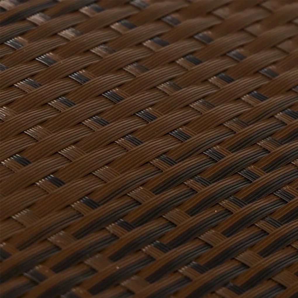 vidaXL Διαχωριστικά Βεράντας 10 τεμ. Καφέ&amp;Μαύρο 255x19 εκ. Συνθ. Ρατάν