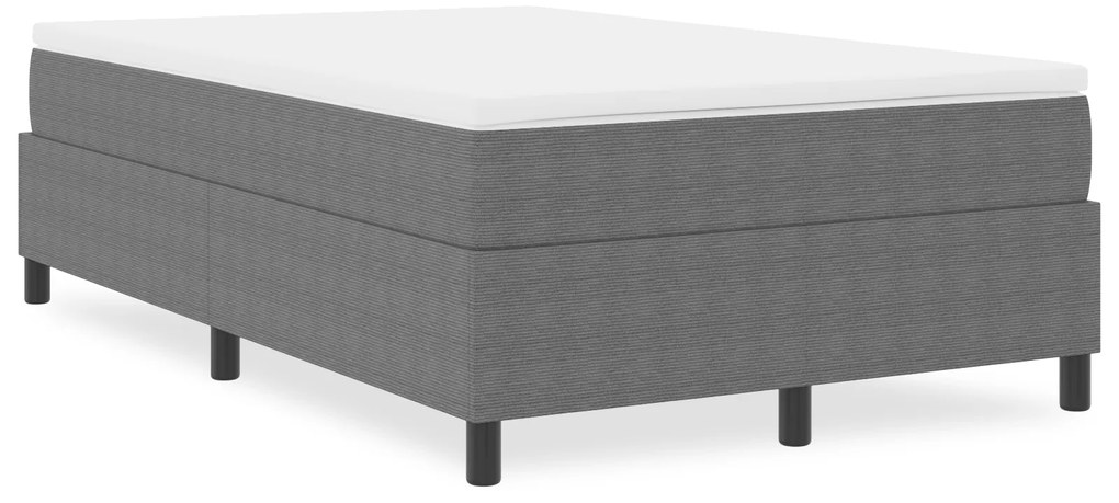 vidaXL Κρεβάτι με ελατήρια Ανοιχτό γκρι 120 x 200 cm Βελούδο