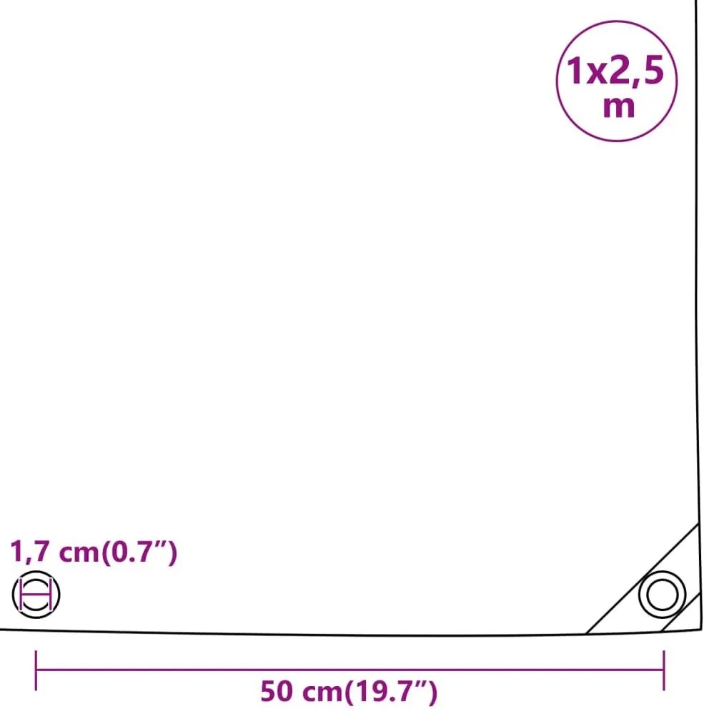 Μουσαμάς Μπλε 1 x 2,5 μ. 650 γρ./μ² - Μπλε