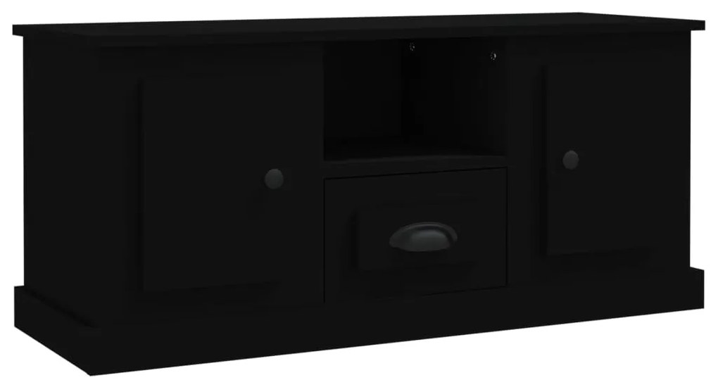 vidaXL Έπιπλο Τηλεόρασης Μαύρο 100x35,5x45εκ. Επεξ. Επεξεργασμένο Ξύλο