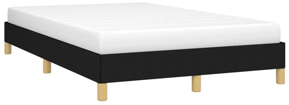 vidaXL Πλαίσιο Κρεβατιού χωρίς στρώμα Μαύρο 120x190 εκ. Υφασμάτινο