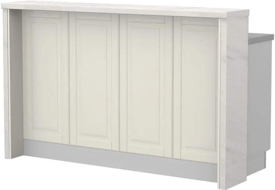 Πάγκος νησίδας Toscana-Μήκος: 160 εκ.-White Marble