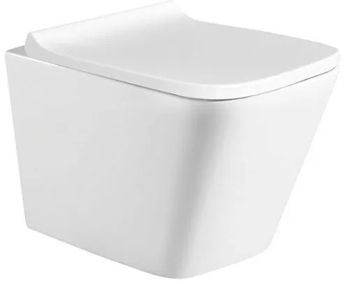 Pyramis Niovi Rimless Λεκάνη Κρεμαστή Λευκή 490 x 340 x 350mm και Καπάκι