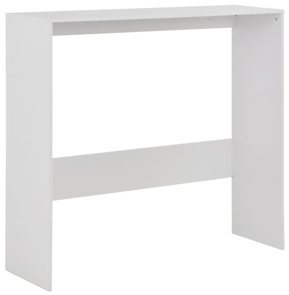 vidaXL Τραπέζι Μπαρ με 2 Επιφάνειες Λευκό 130 x 40 x 120 εκ.