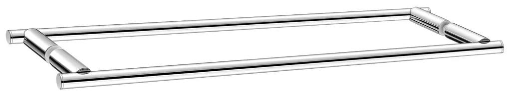 Λαβή Διπλή για Τζάμι  Ντουζιέρας W55xD6 cm Χρωμέ Sanco Glass Door Accessories SET-GL0732-A03