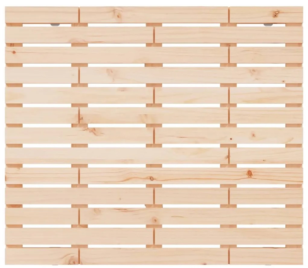 vidaXL Κεφαλάρι Επιτοίχιο 141 x 3 x 91,5 εκ. από Μασίφ Ξύλο Πεύκου