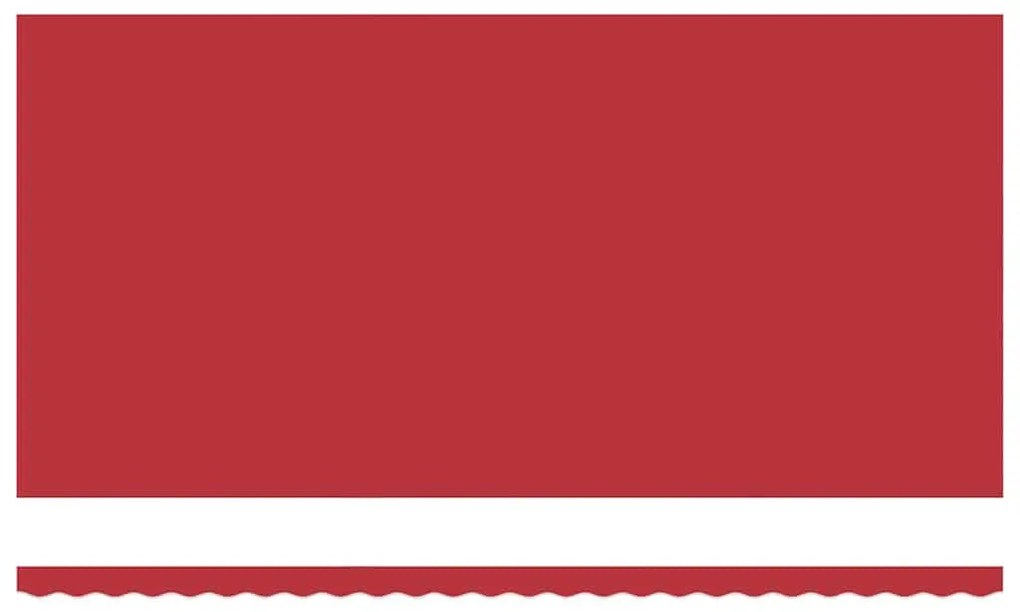 vidaXL Ύφασμα Ομπρέλας με Κόκκινο 600 x 300 εκ Πολυεστέρας