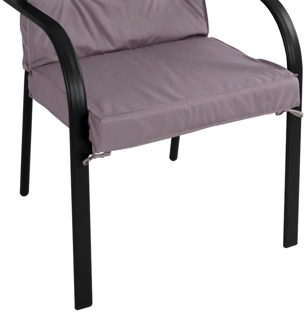 Καρέκλα - Πολυθρόνα ENDIKA C5680.01 Μεταλλική Γκρί με Μαξιλάρι 60x71x105Υ εκ. 60x71x105 εκ.