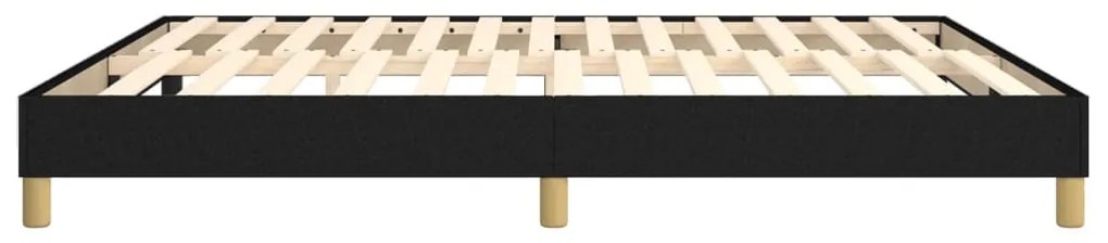 vidaXL Σκελετός Κρεβατιού Χωρίς Στρώμα Μαύρο 160x200 εκ.Υφασμάτινο