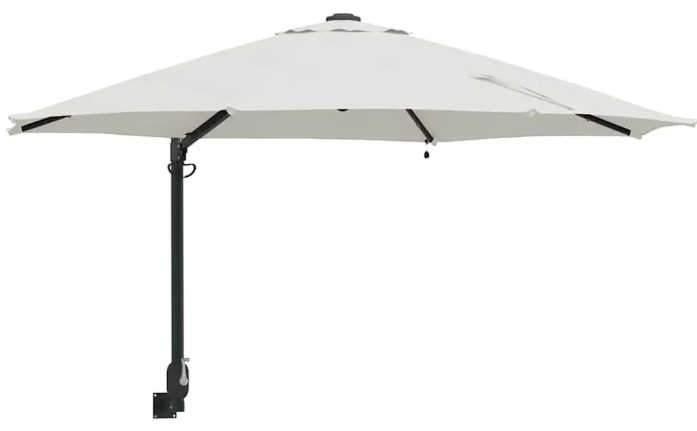 vidaXL Ομπρέλα Κήπου Μπεζ και Μαύρο 248 x 248 x 148 εκ.