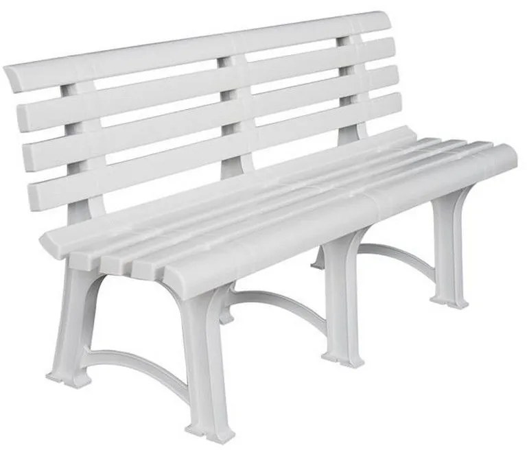 Παγκάκι Κήπου Atena Ε368 150x73x51cm White Three-Seater