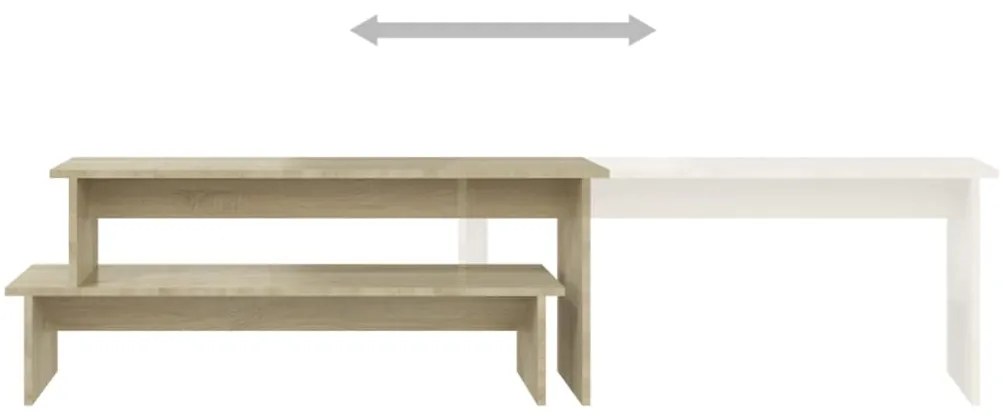 vidaXL Έπιπλο Τηλεόρασης Sonoma Δρυς 180 x 30 x 43 εκ. από Επεξ. Ξύλο