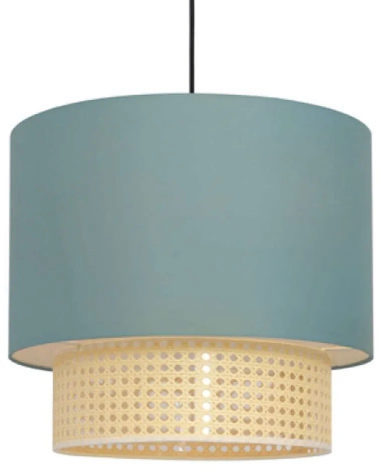 Φωτιστικό Οροφής Nisyros TF20832PG 2xΕ27 Φ40cm 150cm Veraman Aca Rattan,Fabric