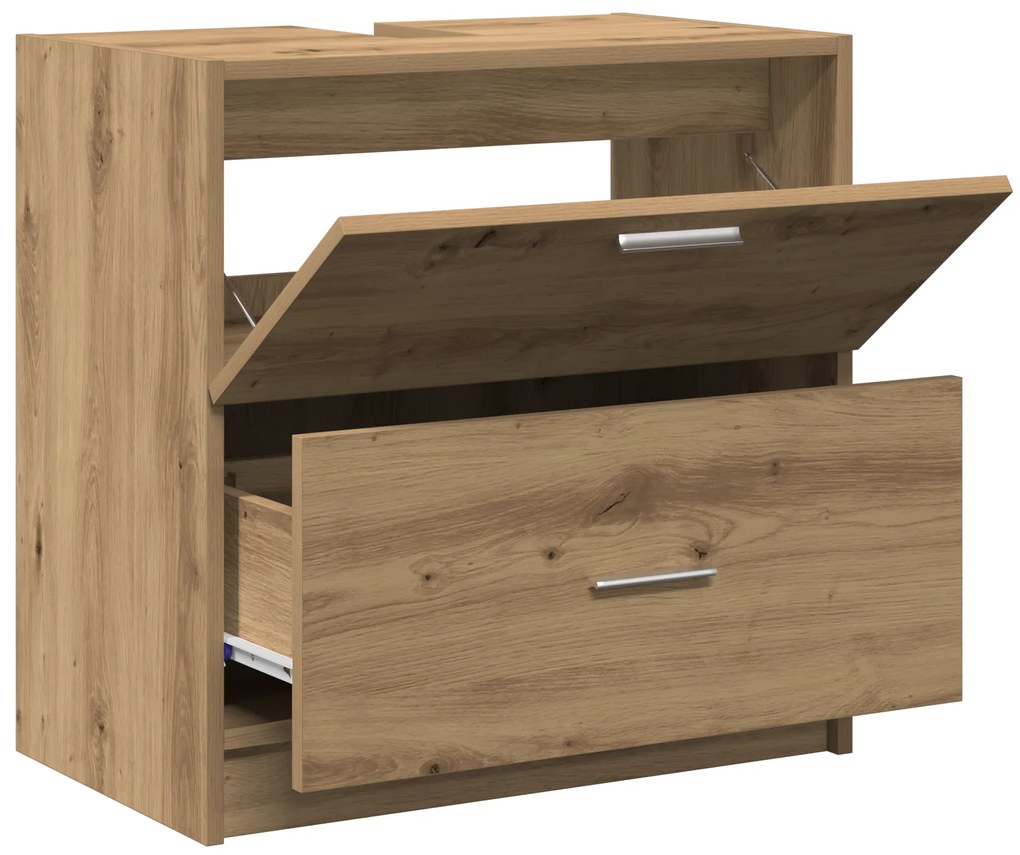 vidaXL Ντουλάπα Νιπτήρα Ξύλο Τέχνης 59x37x59 cm Επεξεργασμένο Ξύλο
